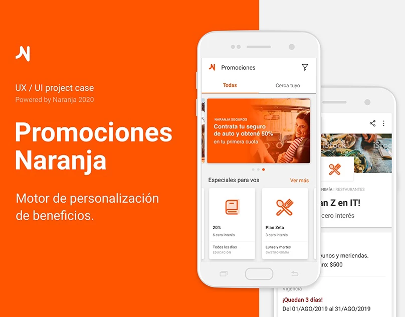 Vista previa del proyecto Promociones Naranja